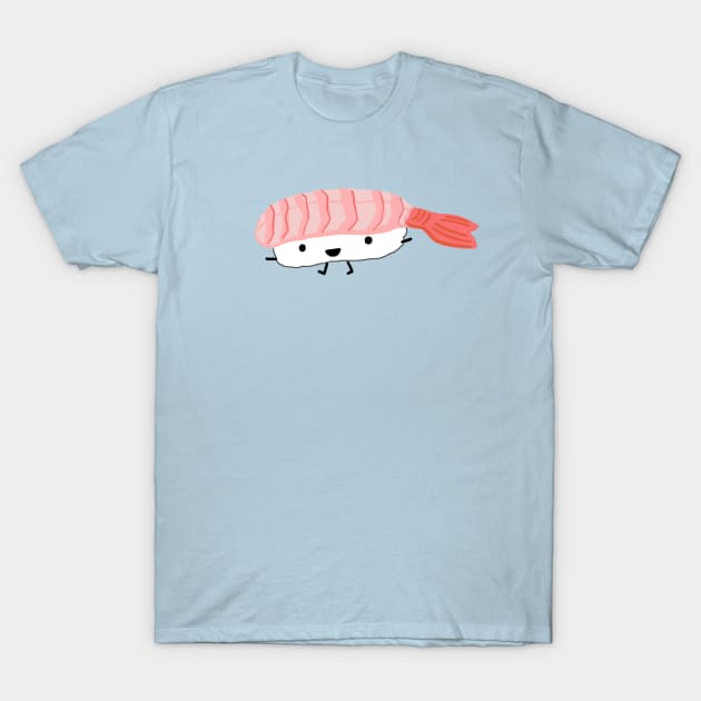 Kawaii Sushi | Shrimp Sashimi T-Shirt by Coffee Squirrel